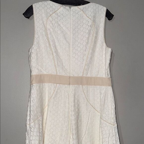 Ann Taylor White A-Line Mini Dress Cocktail - Picture 11 of 12